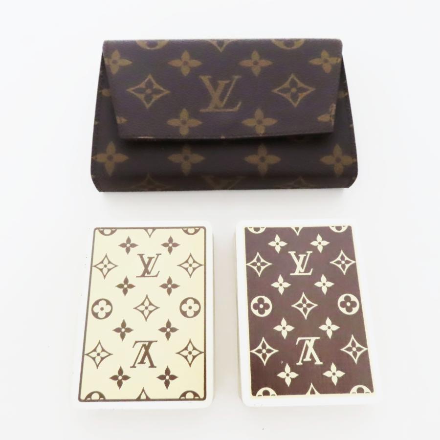 LOUIS VUITTON Authentic Vintage Monogram Case with Playing Cards