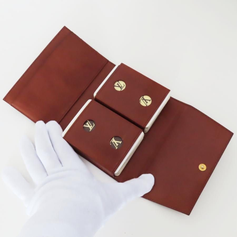 LOUIS VUITTON Authentic Vintage Monogram Case with Playing Cards