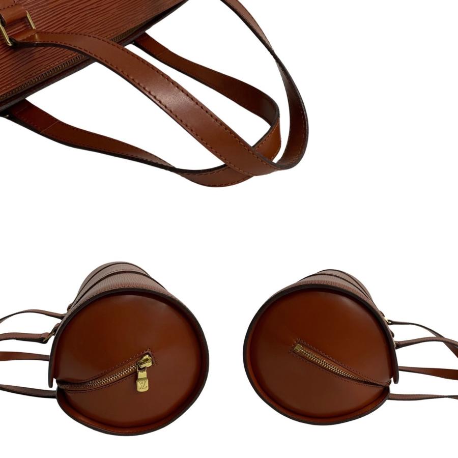 LOUIS VUITTON Authentic Vintage Papillon Epi Leather Handbag Kenya Brown