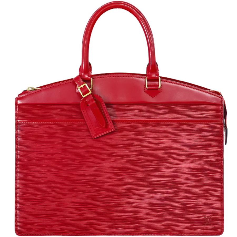 LOUIS VUITTON Authentic Vintage Riviera Epi Leather Handbag Castilian Red M48187