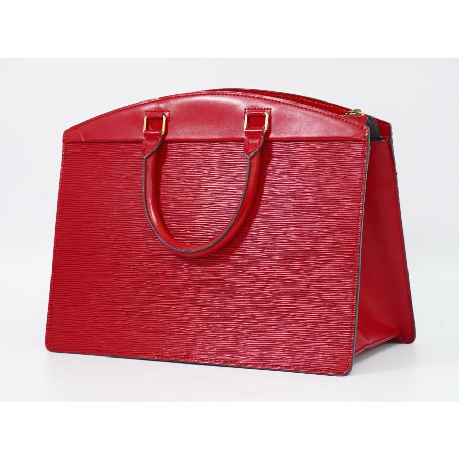 LOUIS VUITTON Authentic Vintage Riviera Epi Leather Handbag Castilian Red M48187