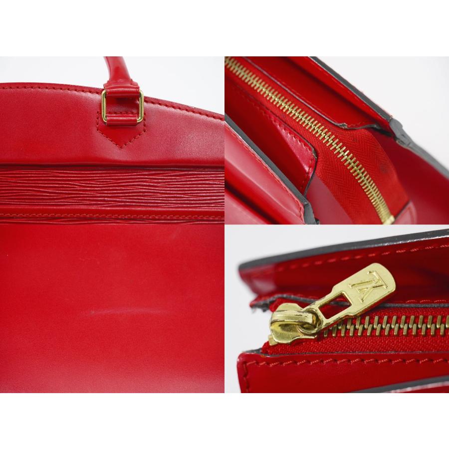LOUIS VUITTON Authentic Vintage Riviera Epi Leather Handbag Castilian Red M48187