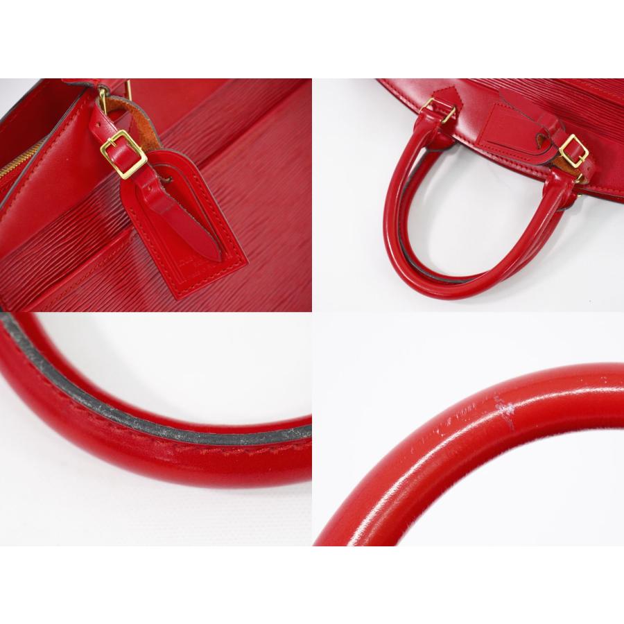 LOUIS VUITTON Authentic Vintage Riviera Epi Leather Handbag Castilian Red M48187