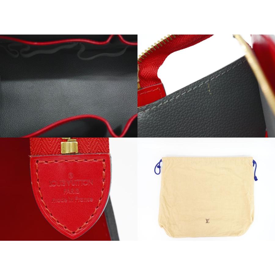 LOUIS VUITTON Authentic Vintage Riviera Epi Leather Handbag Castilian Red M48187