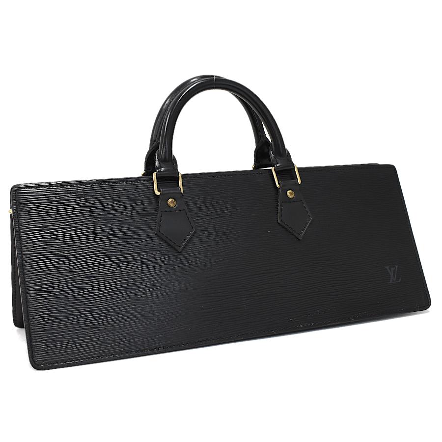 LOUIS VUITTON Authentic Vintage Sac Triangle Handbag M52092 Epi Black