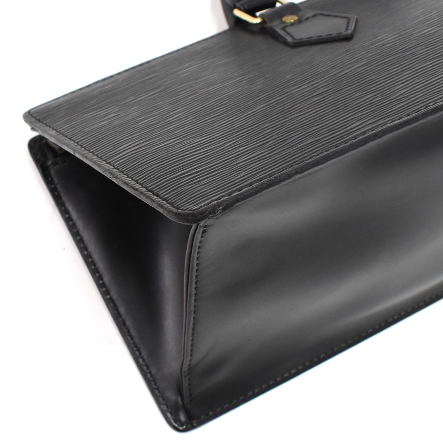 LOUIS VUITTON Authentic Vintage Sac Triangle Handbag M52092 Epi Black