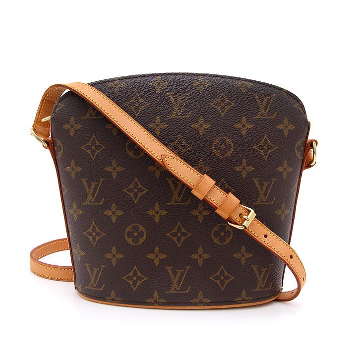 LOUIS VUITTON Authentic Vintage Shoulder Bag Monogram Drouot M51290 Made in France