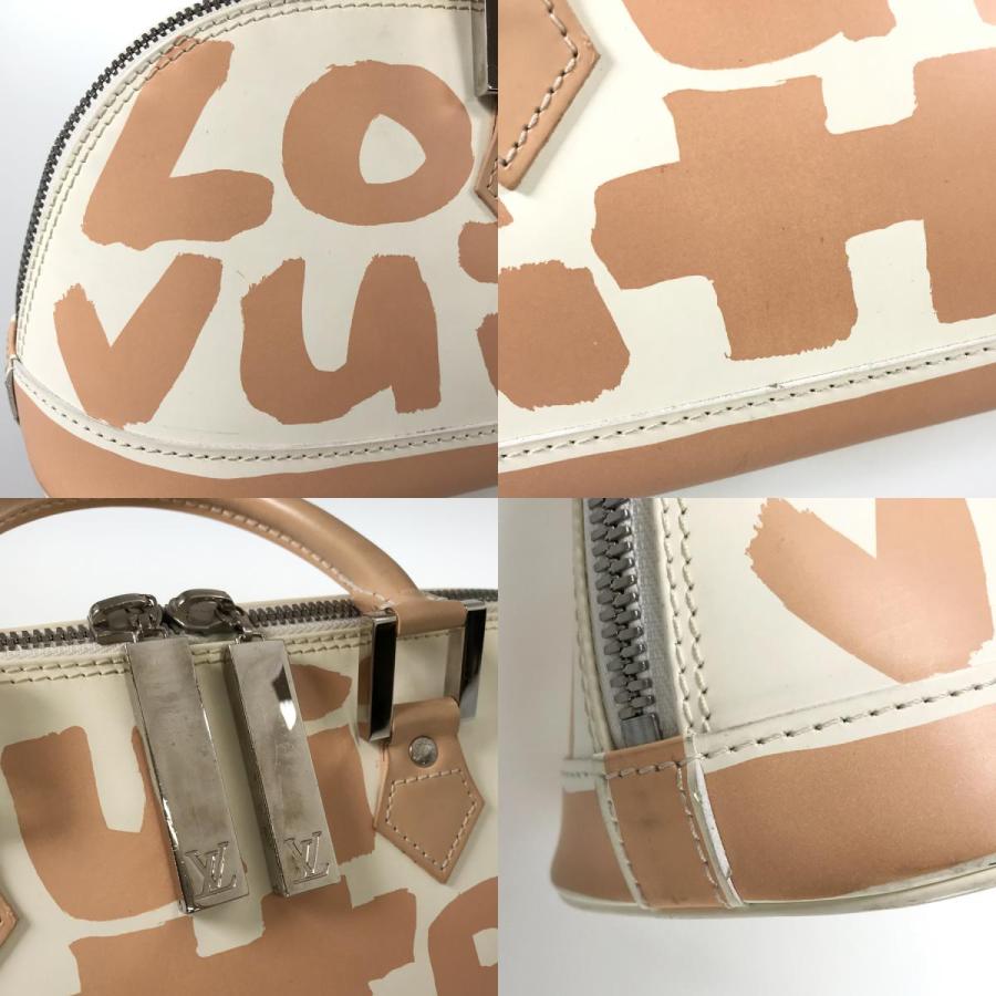 LOUIS VUITTON Authentic Vintage Graffiti Alma Horizontal M92176 Handbag Beige Ivory