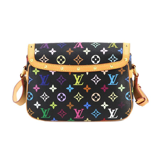 LOUIS VUITTON Authentic Vintage Monogram Multicolor Sologne Shoulder Bag Black M92639