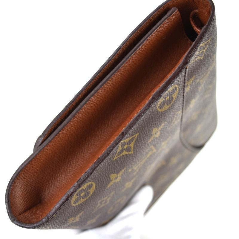 LOUIS VUITTON Authentic Vintage Monogram Bordeaux M51797 Shoulder Bag Clutch Bag 2-Way Brown