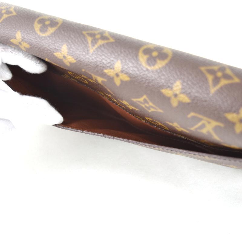 LOUIS VUITTON Authentic Vintage Monogram Bordeaux M51797 Shoulder Bag Clutch Bag 2-Way Brown