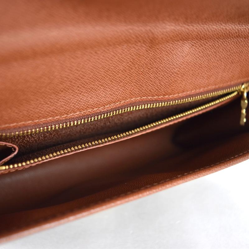 LOUIS VUITTON Authentic Vintage Monogram Bordeaux M51797 Shoulder Bag Clutch Bag 2-Way Brown