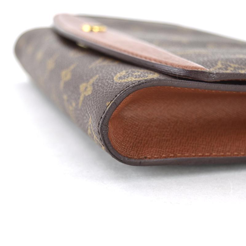 LOUIS VUITTON Authentic Vintage Monogram Bordeaux M51797 Shoulder Bag Clutch Bag 2-Way Brown