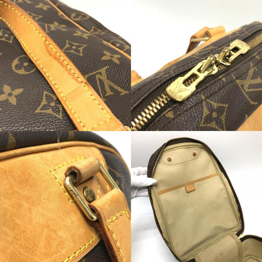 LOUIS VUITTON Authentic Vintage Excursion Bag Shoes bag Monogram Brown M41450