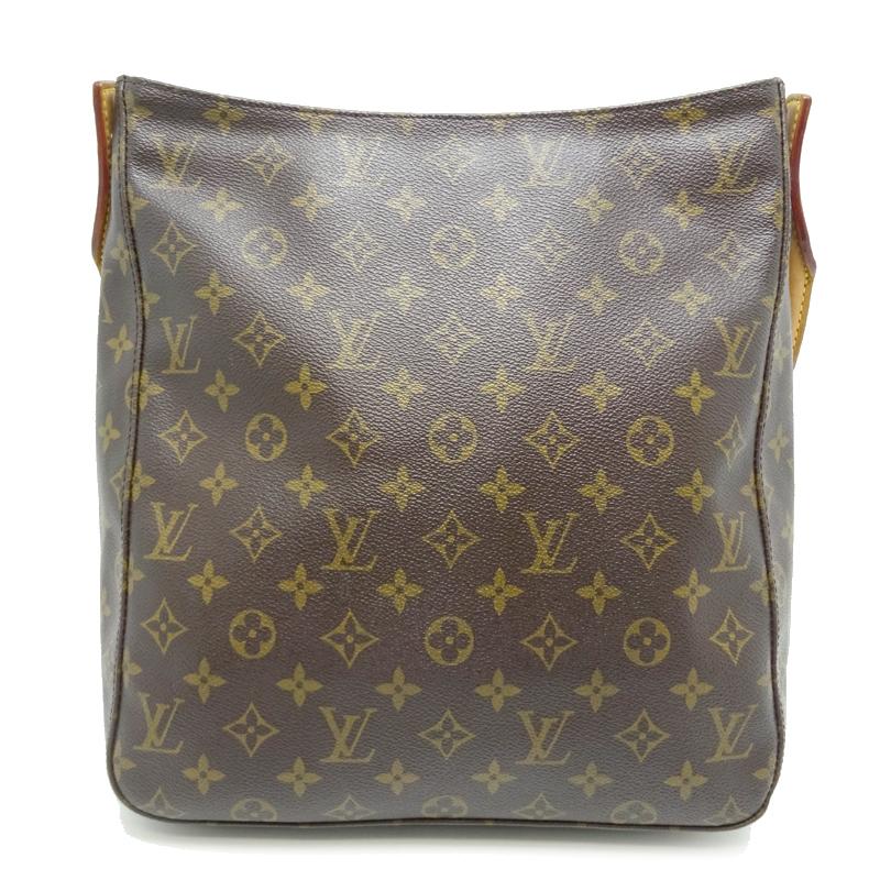LOUIS VUITTON Authentic Vintage LV Looping GM M51145 Shoulder Bag Monogram Brown Ladies