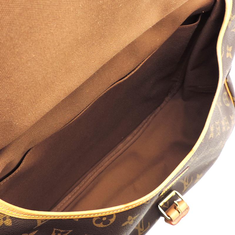 LOUIS VUITTON Authentic Vintage Saumur 35 M42254 Shoulder Bag Monogram Brown