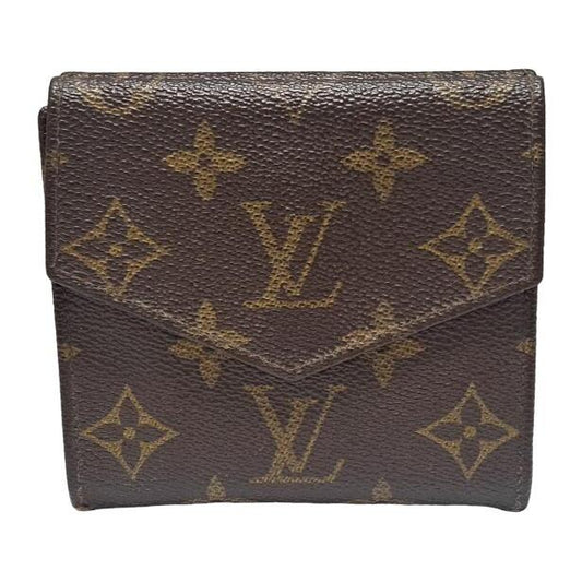 LOUIS VUITTON Authentische Vintage Geldbörse Portemonnaie Braun Monogramm M61652 Doppelklappe