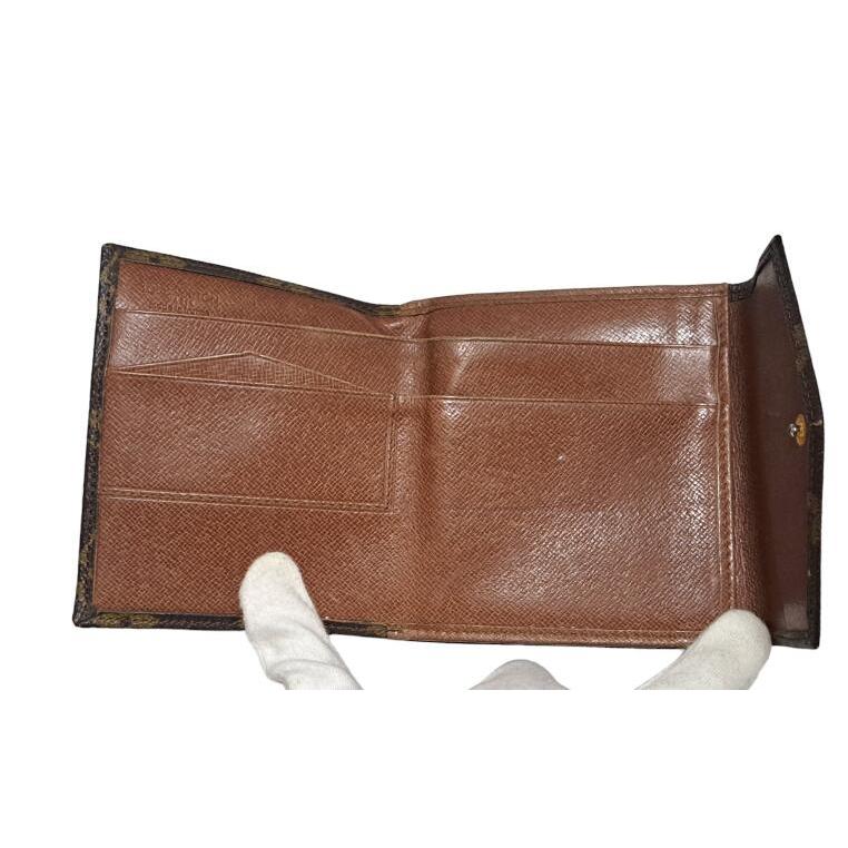 LOUIS VUITTON Authentic Vintage Double Flap Wallet Monogram M61652