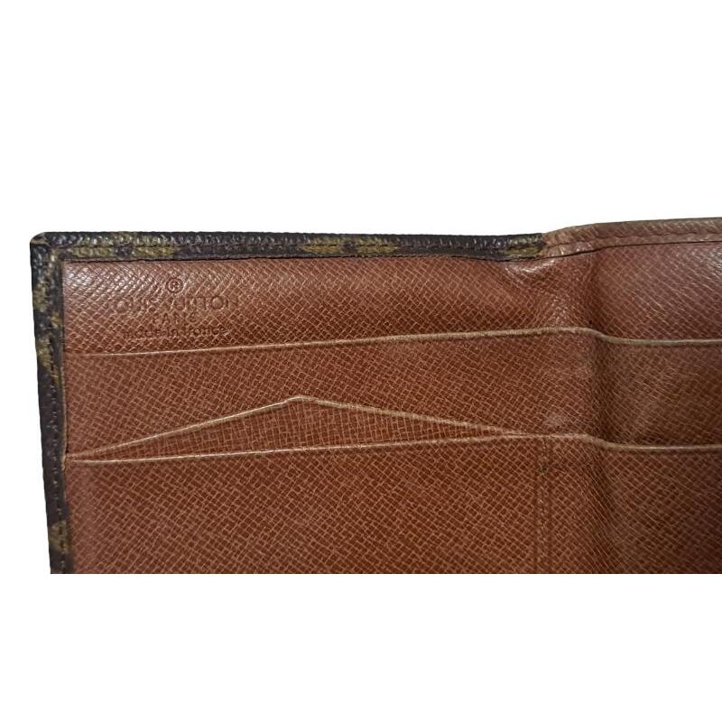 LOUIS VUITTON Authentic Vintage Double Flap Wallet Monogram M61652