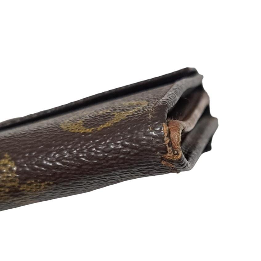 LOUIS VUITTON Authentic Vintage Double Flap Wallet Monogram M61652