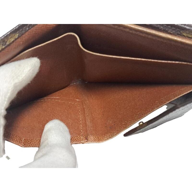 LOUIS VUITTON Authentic Vintage Double Flap Wallet Monogram M61652