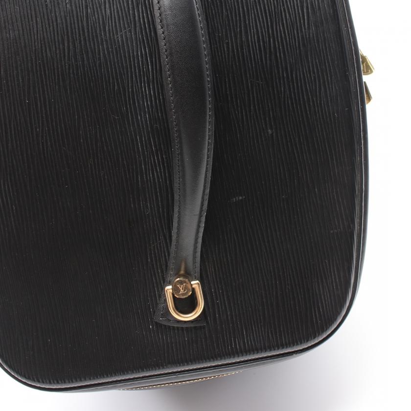 LOUIS VUITTON Authentic Vintage Nice Epi Black Vanity Bag Black M48012