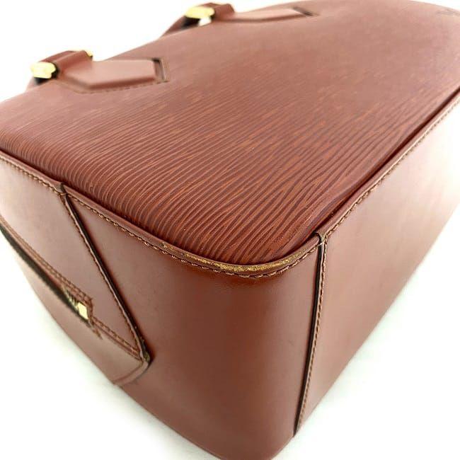 LOUIS VUITTON Authentic Vintage Handbag Sablon Epi Kenya Brown M52043