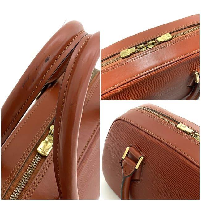 LOUIS VUITTON Authentic Vintage Handbag Sablon Epi Kenya Brown M52043
