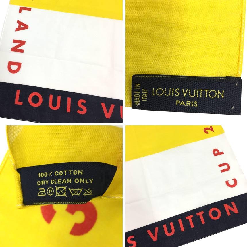 LOUIS VUITTON Authentic Vintage Louis Vuitton Cup Bandana Cotton Scarf 2003 Limited Edition