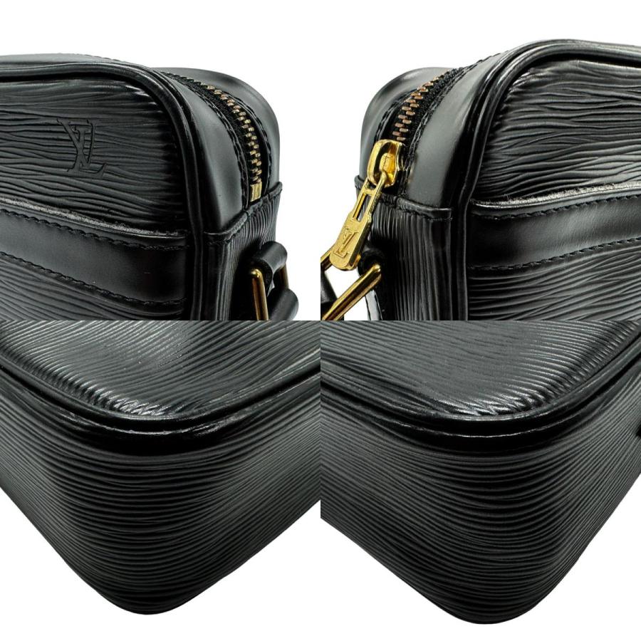 LOUIS VUITTON Authentic Vintage Crossbody Shoulder Bag Epi Trocadero 24 Black