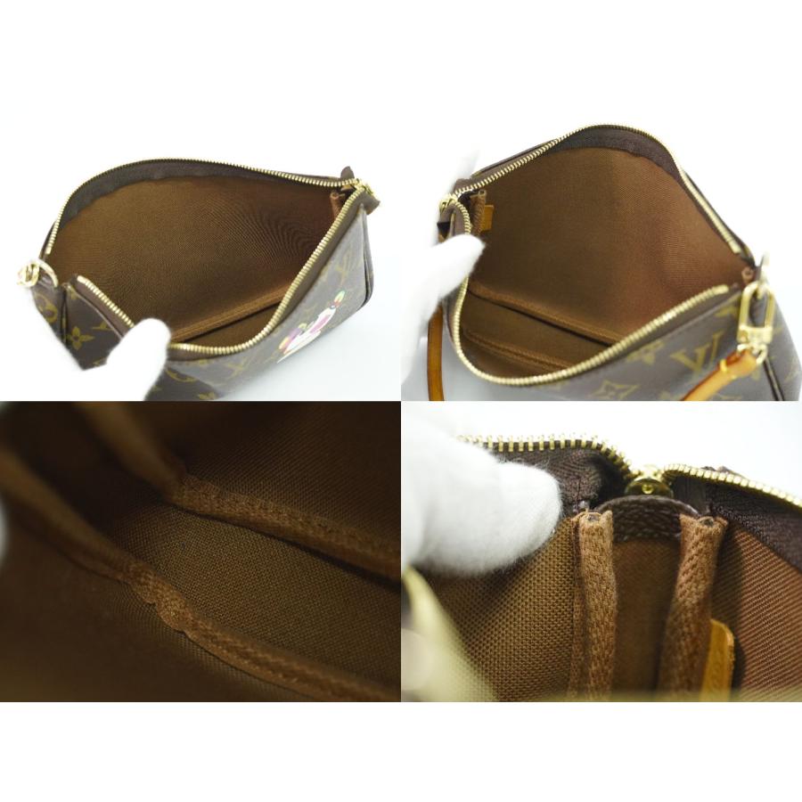 LOUIS VUITTON Authentic Vintage Pochette Accessoires Monogram Panda Murakami M51981