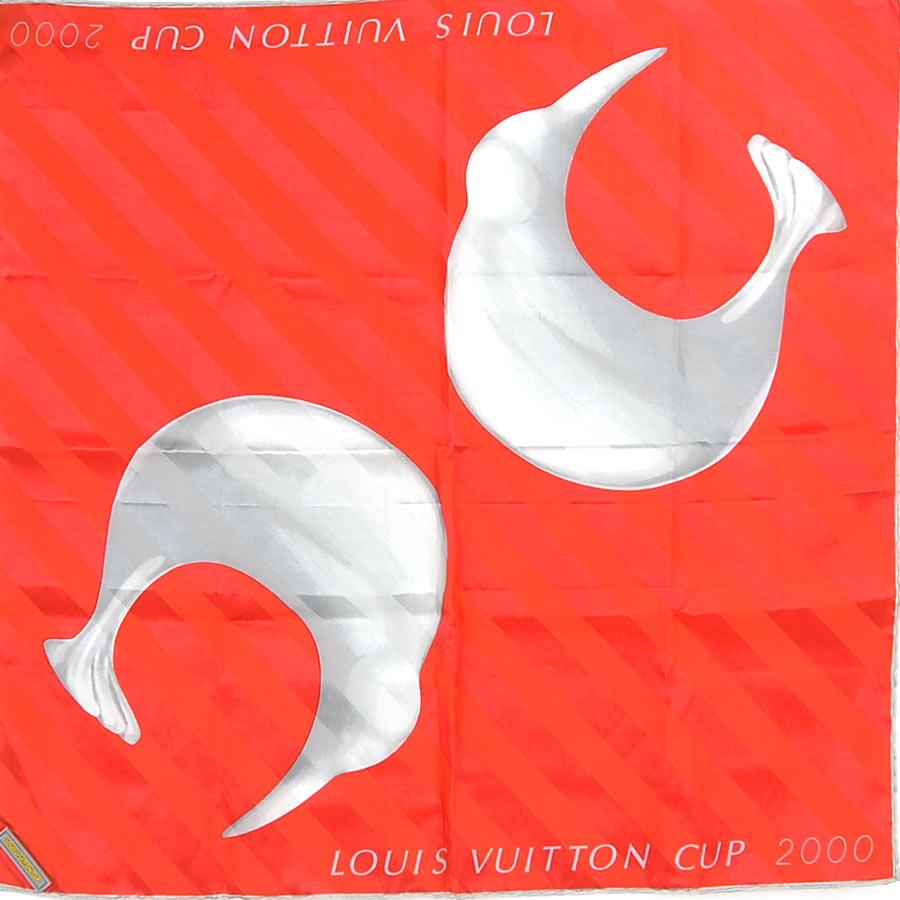 LOUIS VUITTON Authentic Vintage Silk Scarf LOUIS VUITTON CUP 2000