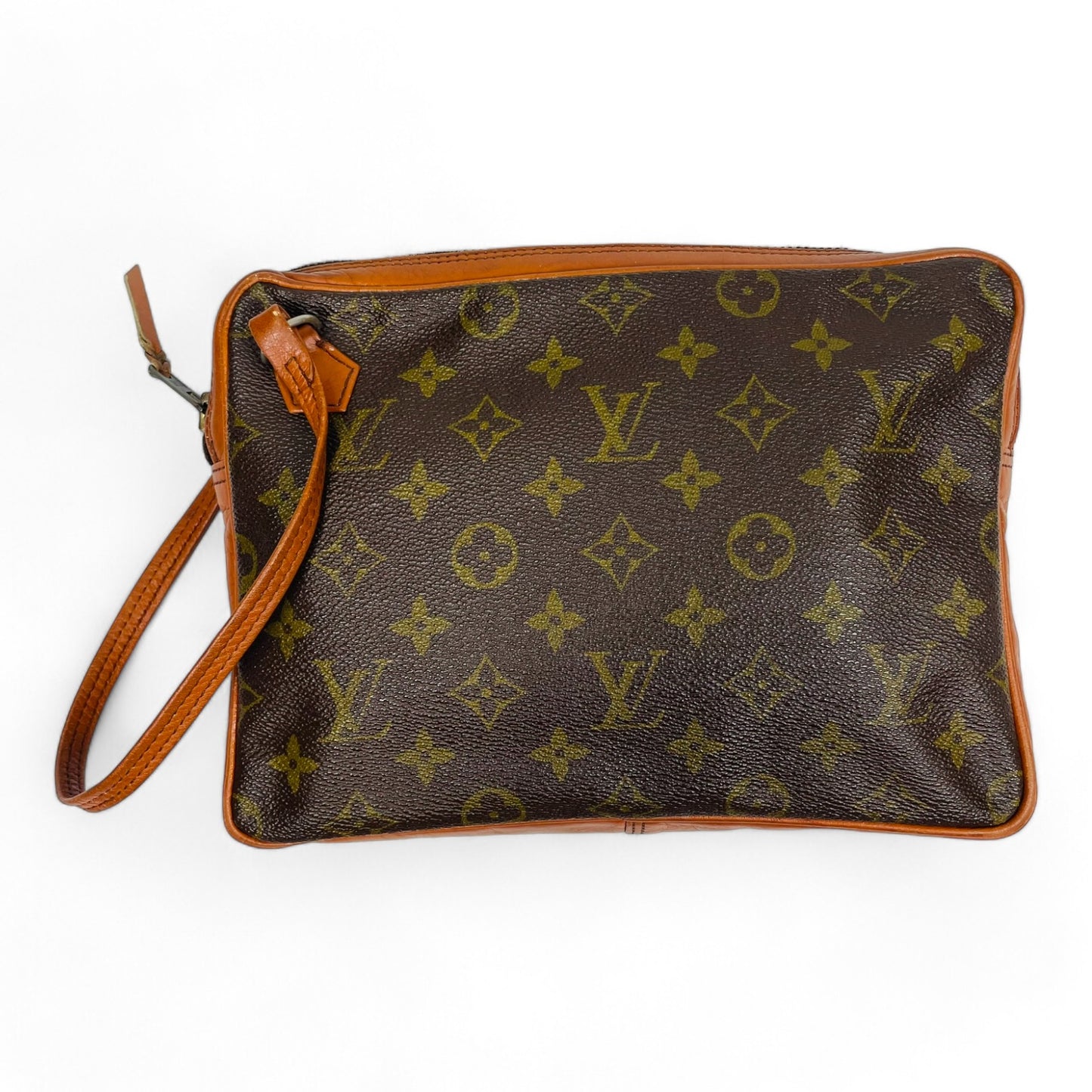 LOUIS VUITTON Authentic Vintage Clutch Bag 80's Made in France