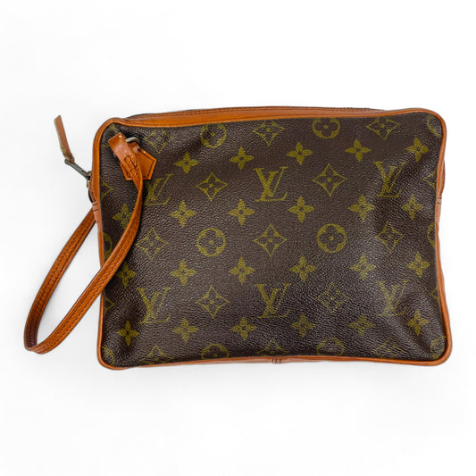 LOUIS VUITTON Authentic Vintage Clutch Bag 80's Made in France