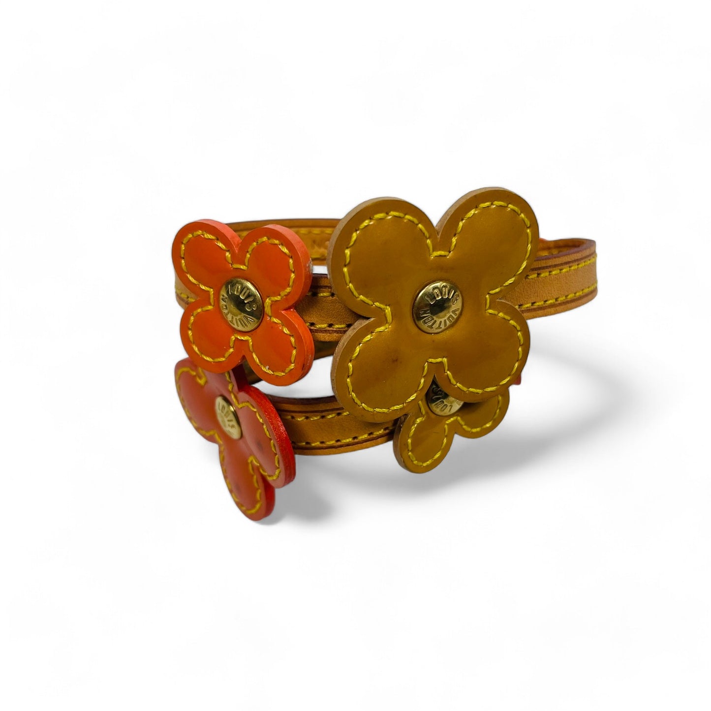 LOUIS VUITTON Authentic Vintage Vernis Flower Lexington Bracelet