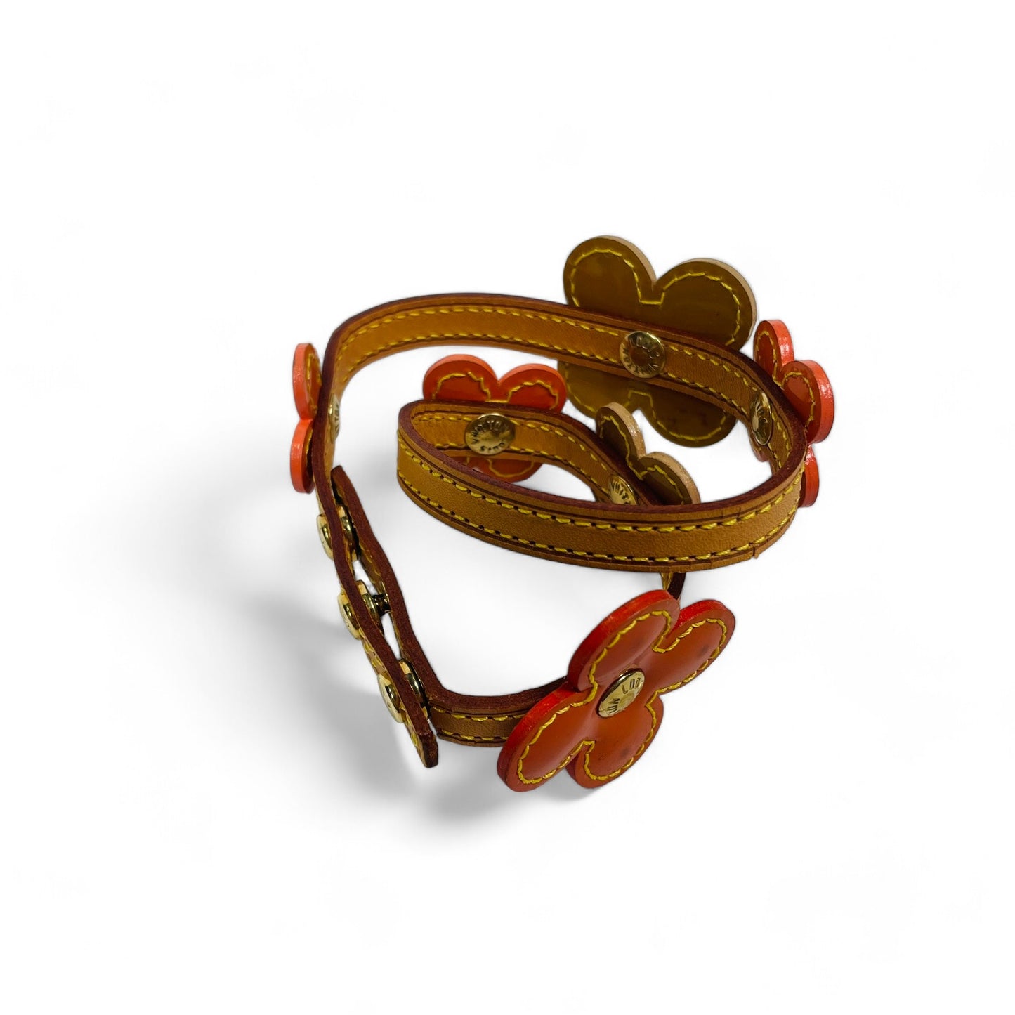 LOUIS VUITTON Authentic Vintage Vernis Flower Lexington Bracelet