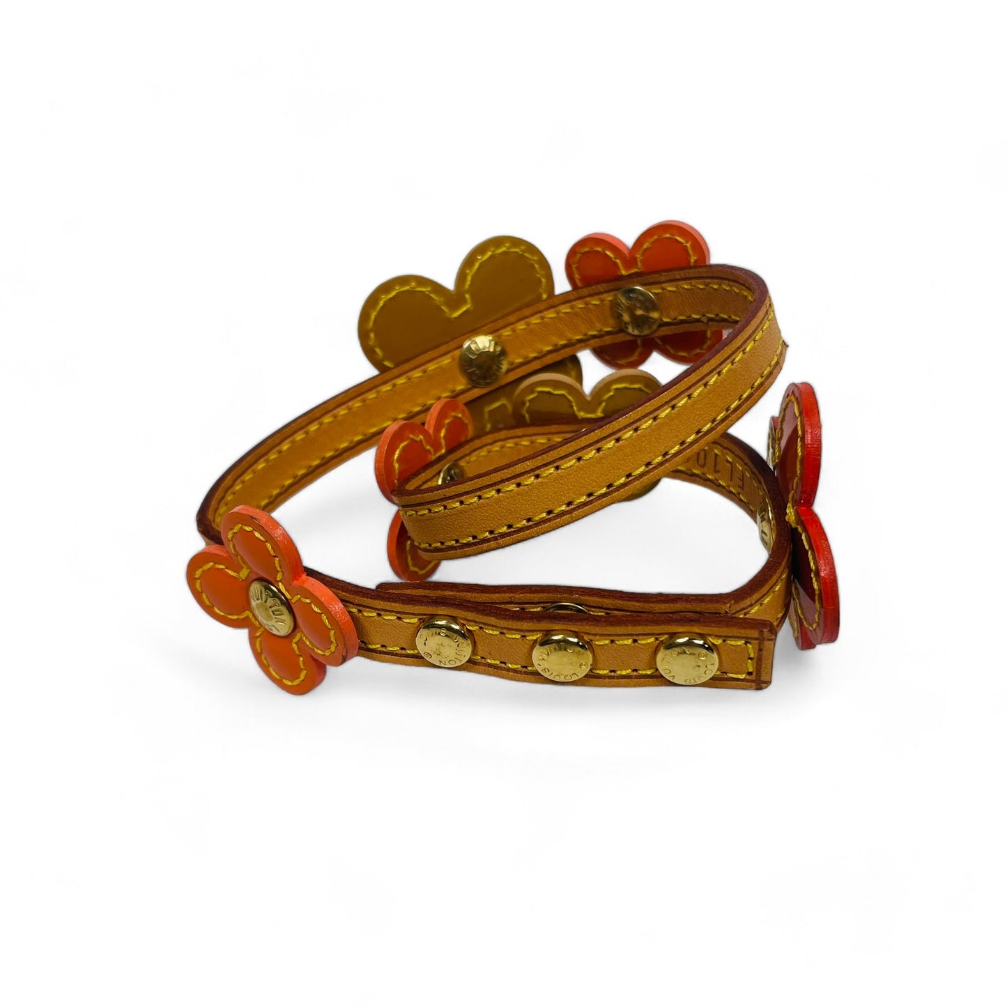 LOUIS VUITTON Authentic Vintage Vernis Flower Lexington Bracelet