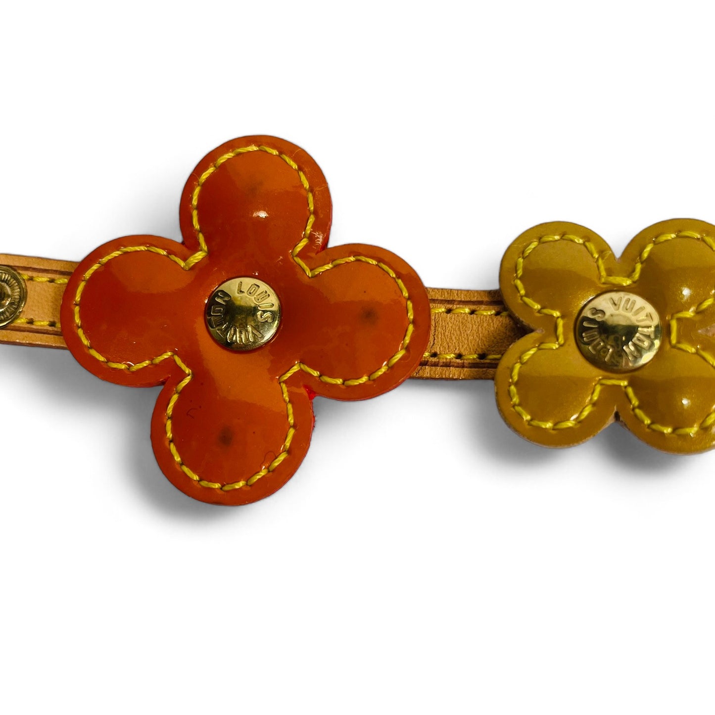 LOUIS VUITTON Authentic Vintage Vernis Flower Lexington Bracelet