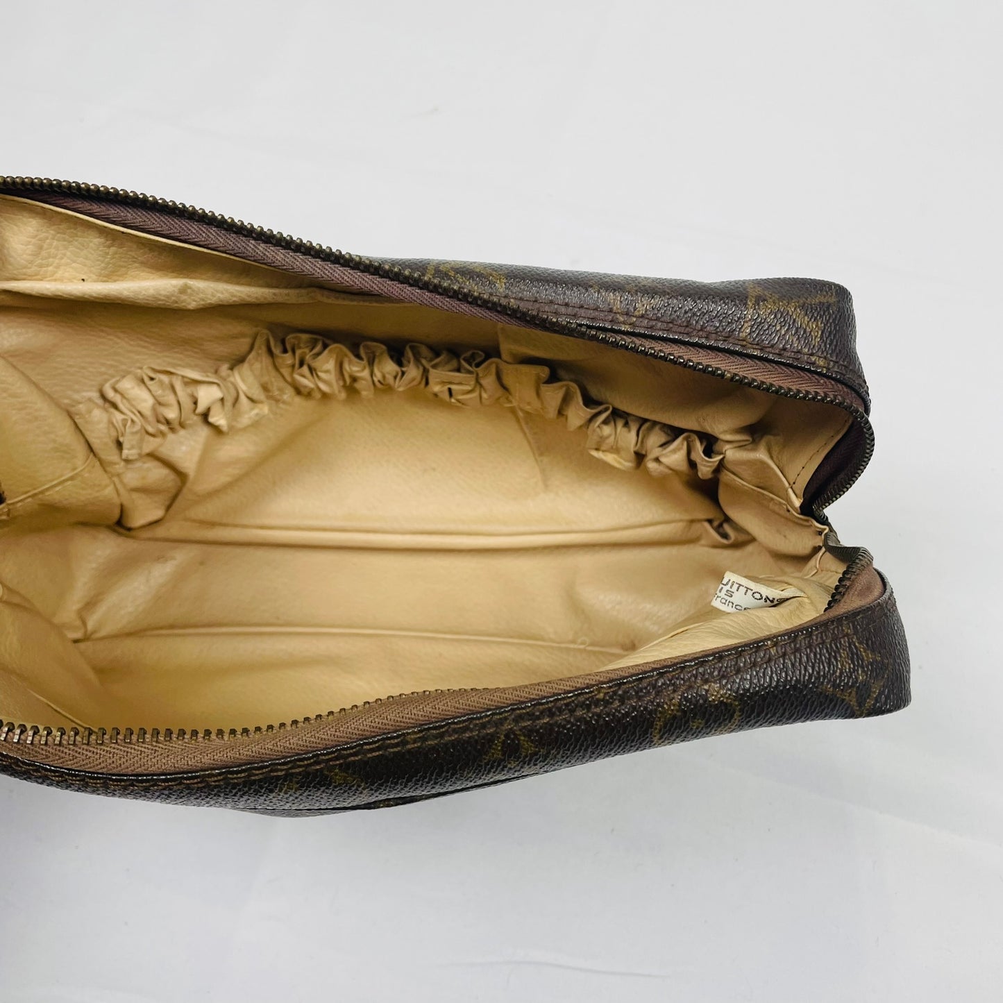 LOUIS VUITTON Authentischer Vintage Beutel Trousse de Toilette 26 Hergestellt in Frankreich