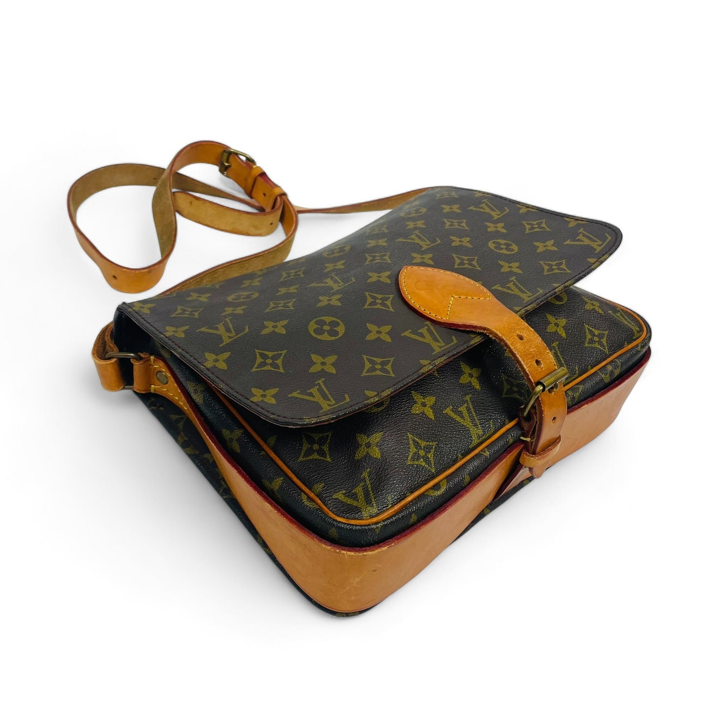 LOUIS VUITTON Authentic Vintage Shoulder Bag Cartouchiere 70's Made in France