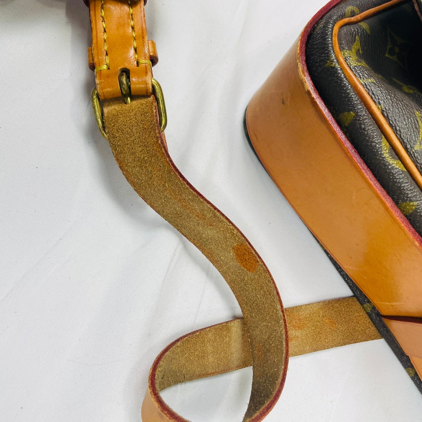LOUIS VUITTON Authentic Vintage Shoulder Bag Cartouchiere 70's Made in France