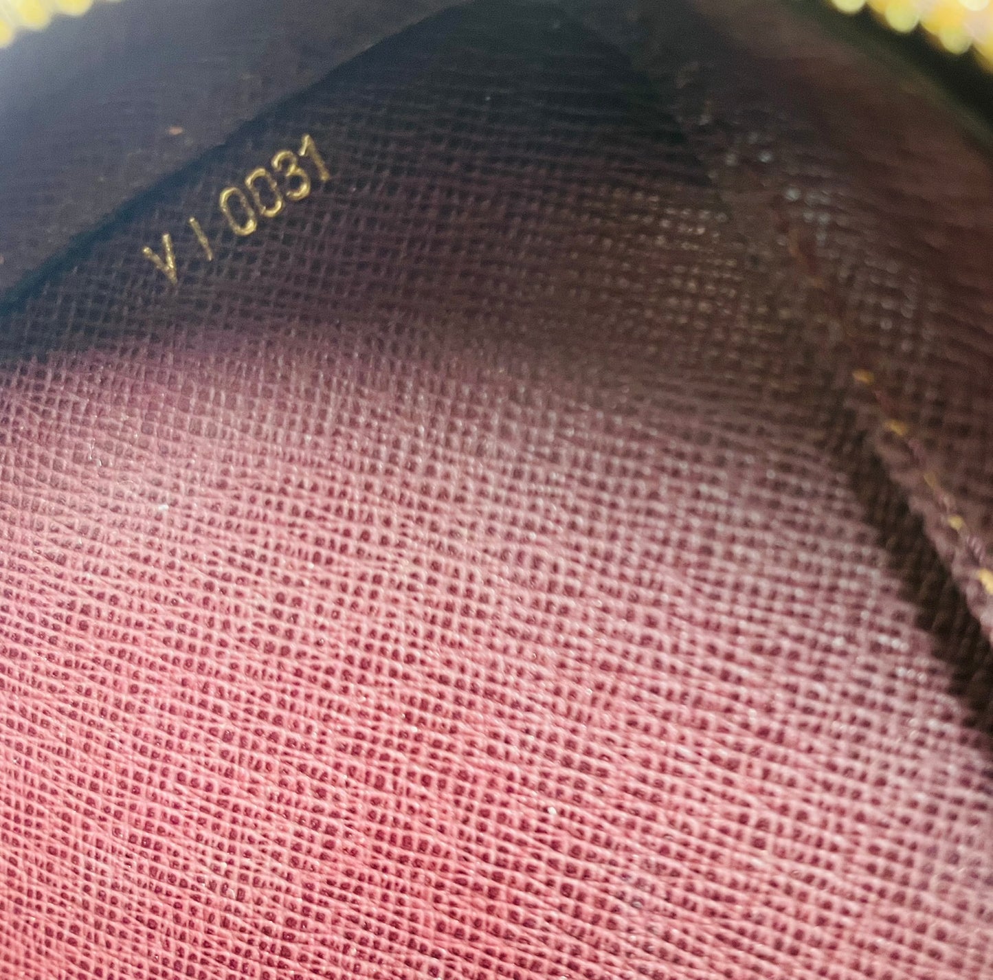 LOUIS VUITTON Taiga Acajou Baikal Clutch Bag M30186
