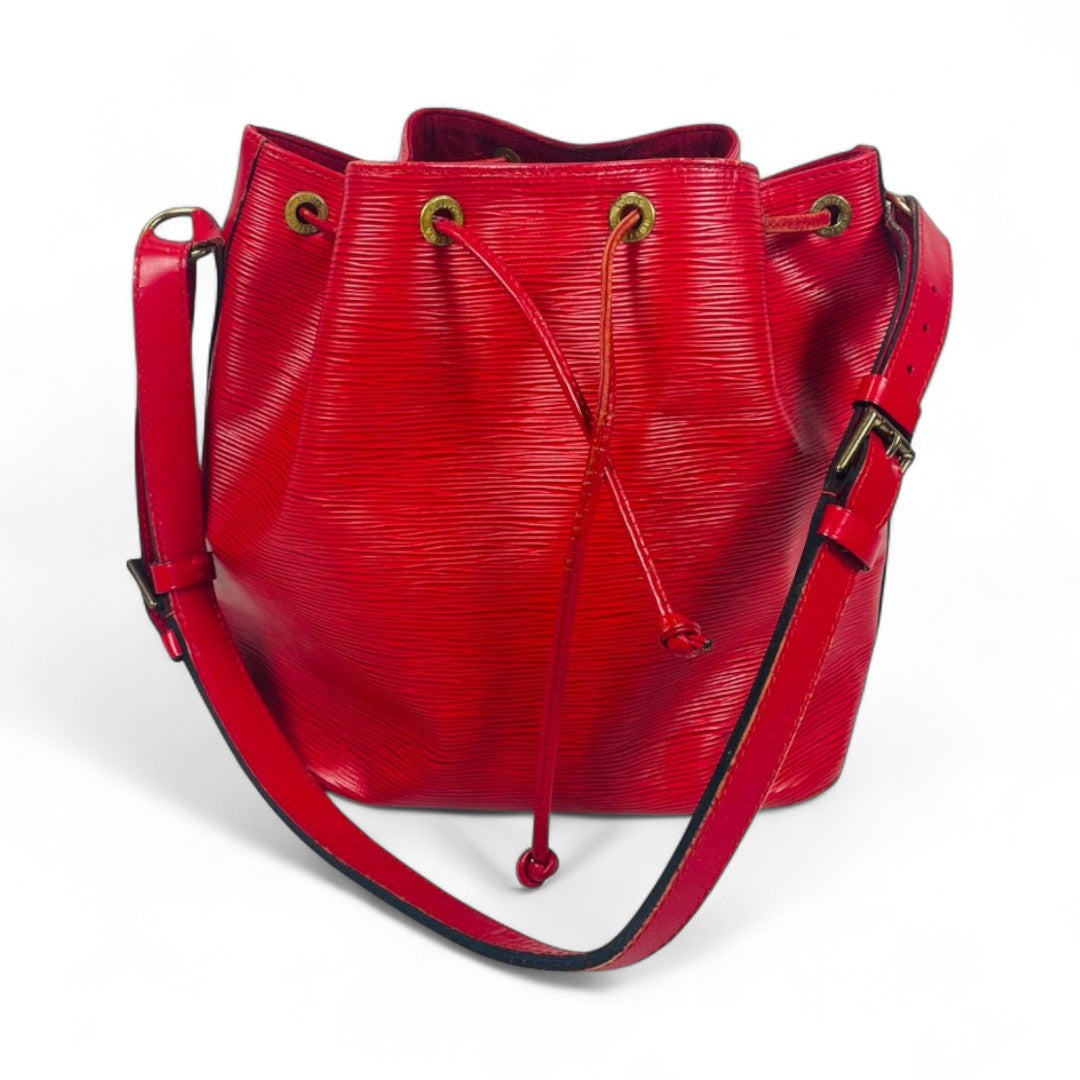 LOUIS VUITTON Epi Red Petit-Noe Shoulder Bag M44107