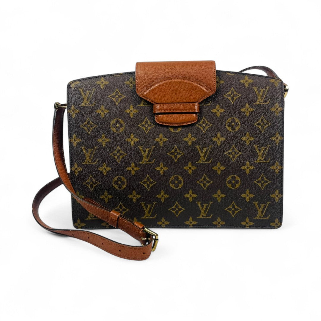 LOIUS VUITTON Monogram Cartouchiere Shoulder Bag M51375