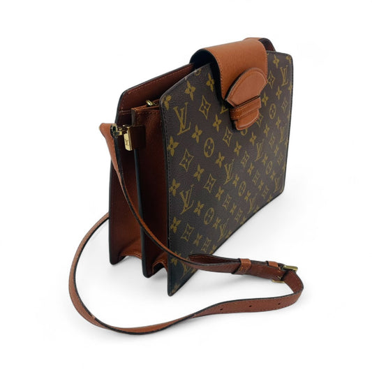 LOIUS VUITTON Monogram Cartouchiere Shoulder Bag M51375