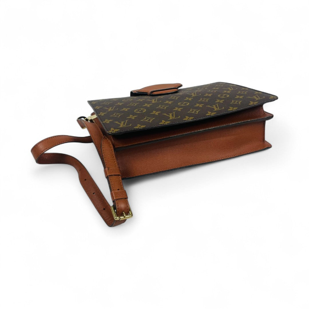 LOIUS VUITTON Monogram Cartouchiere Shoulder Bag M51375