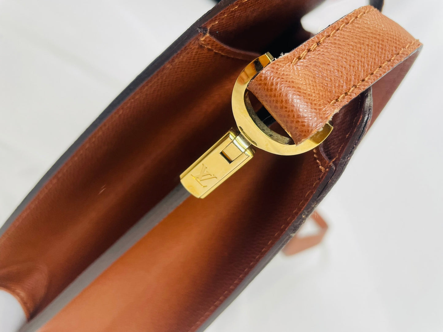 LOIUS VUITTON Monogram Cartouchiere Shoulder Bag M51375