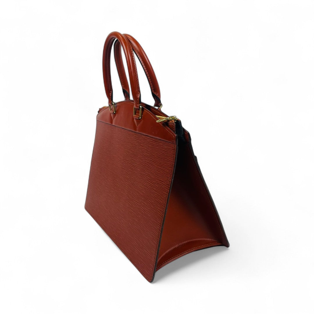 LOUIS VUITTON Epi Riviera Kenya Brown Handbag M48183