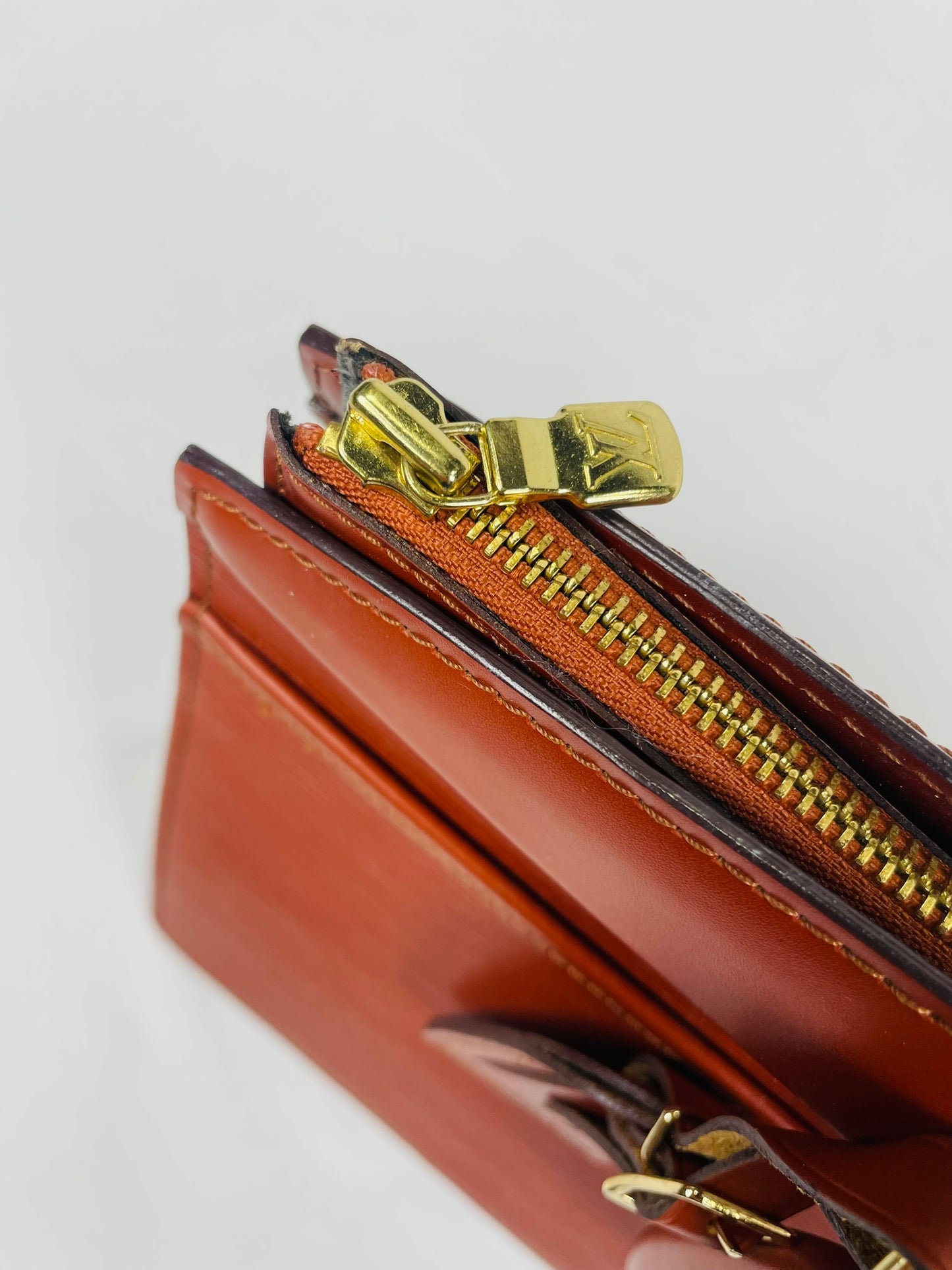 LOUIS VUITTON Epi Riviera Kenya Brown Handbag M48183