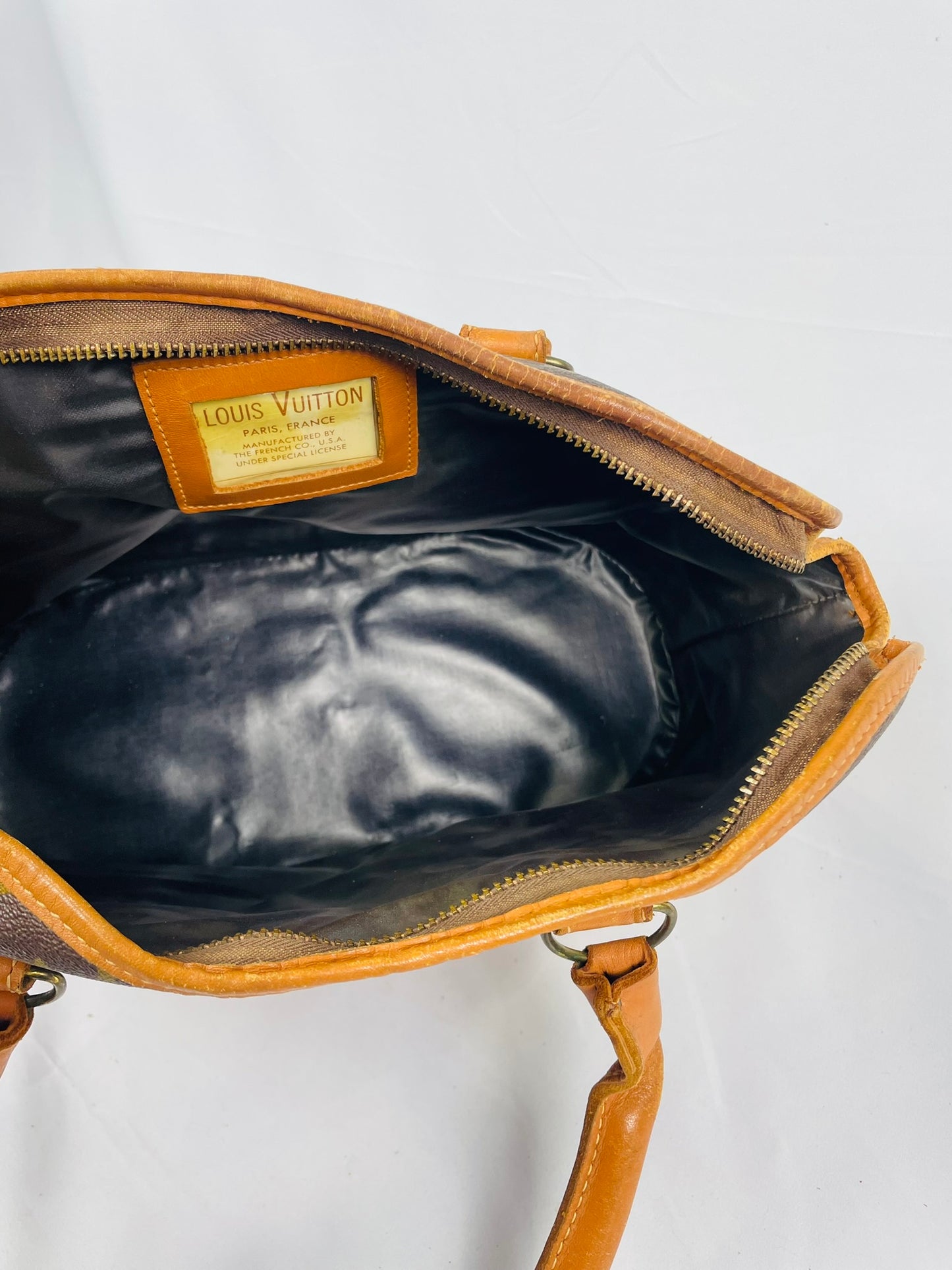LOUIS VUITTON 1980's Vintage Monogram Handbag Made in U.S.A.